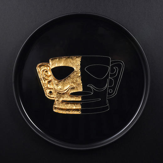 子佩集纯手工制作三星堆系列银花丝金箔珐琅掐丝挂画(含框 手工定制预售 20天出货)大师工坊原创设计2403 商品图1