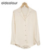 oldcolour条纹衬衫春季新款法式高级宽松长袖上衣女HP15013520 商品缩略图0