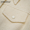 oldcolour白色短款外套春季新款小香风气质直筒上衣女P11041169 商品缩略图3