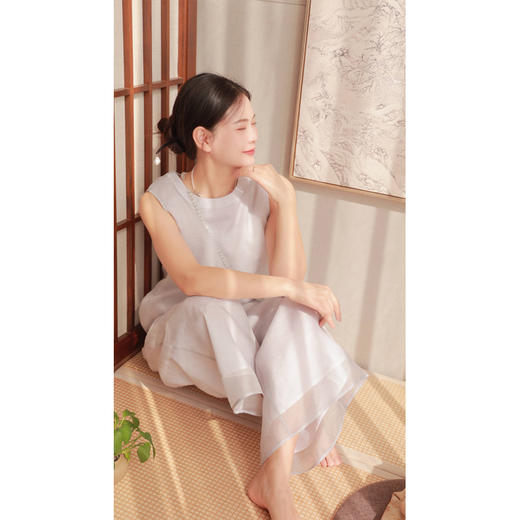 【线上专属】飘沙阔腿裤（20709381-素采） 商品图2