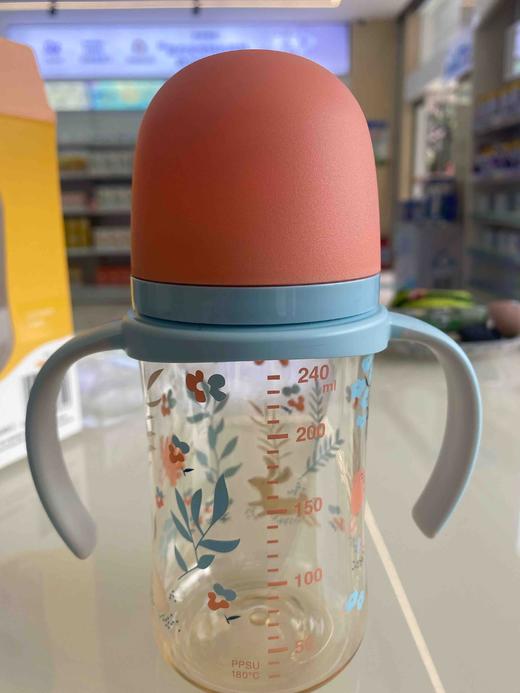 贝亲自然实感宽口径PPSU双把手奶瓶240mL(3个月以上） 商品图3