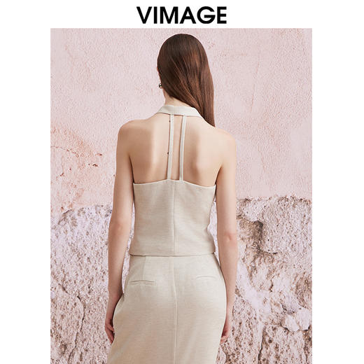VIMAGE纬漫纪夏季新款时尚百搭修身显瘦马甲V2103728 商品图3