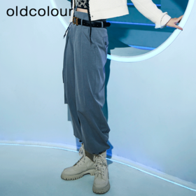 oldcolour2023春季新款复古高腰显瘦锥形西装休闲裤女P11073164