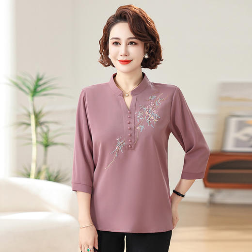 FW 911中袖T恤洋气上衣大码宽松小衫 商品图0