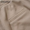 oldcolour简约休闲裤春季新款松紧高腰阔腿直筒长裤女P11073409 商品缩略图4