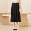 famecoco垂感易打理百褶裙女士优雅a字长款半身裙FAC1HA029 商品缩略图3