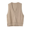 Famecoco范可儿v领无袖针织马甲背心女叠穿套头马夹FAC1CA021 商品缩略图5
