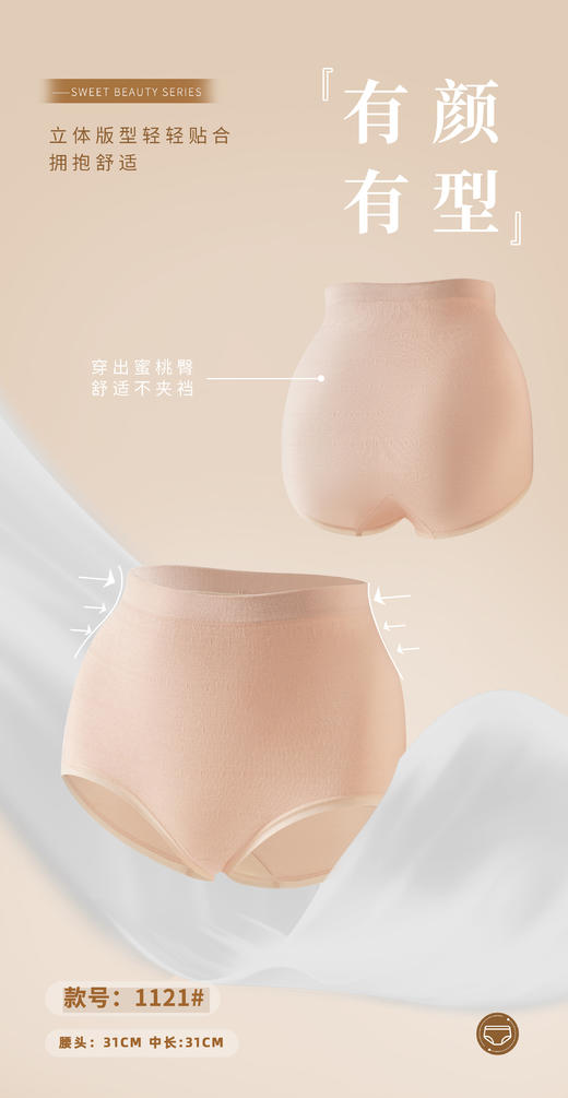 女士彩纱裸氨大版加肥加大三角内裤2033/5002/85002/95002/1121 商品图8