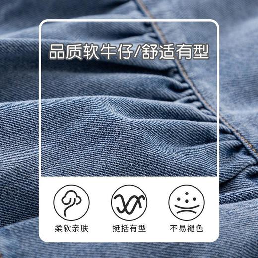 女童短裙夏季薄款宝宝软牛仔裤小童韩版百褶裙夏装裤裙儿童半身裙 商品图2