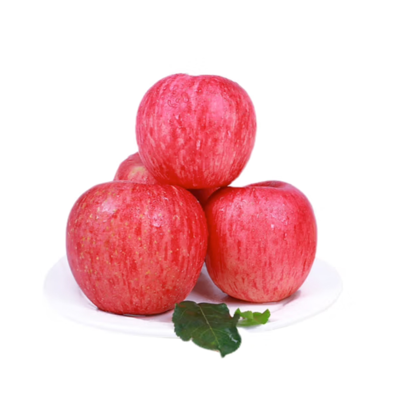 XML 陕西洛川苹果 红富士苹果 新鲜水果 70-75 中果  约4.5斤