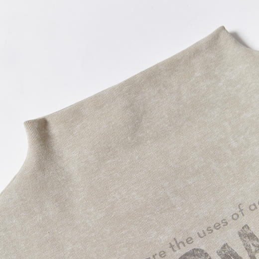 美式复古辣妹风半高领印花短款T恤女新款修身背心V0051017 商品图5