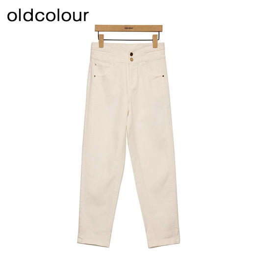 oldcolour直筒牛仔裤春季新款高腰显瘦百搭通勤九分裤女P13113105 商品图3