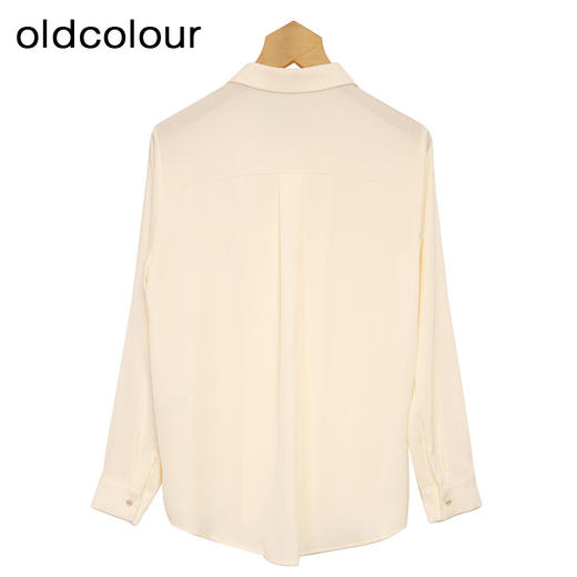 oldcolour纯色宽松衬衫春季新款气质OL职业通勤上衣女P13013322 商品图3