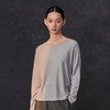 Famecoco基础款圆领长袖打底针织衫女套头纯色薄毛衣FAC1DB019 商品缩略图3