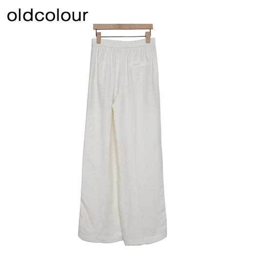 oldcolour简约休闲裤春季新款高腰长款拖地阔腿裤女HP15073507 商品图2