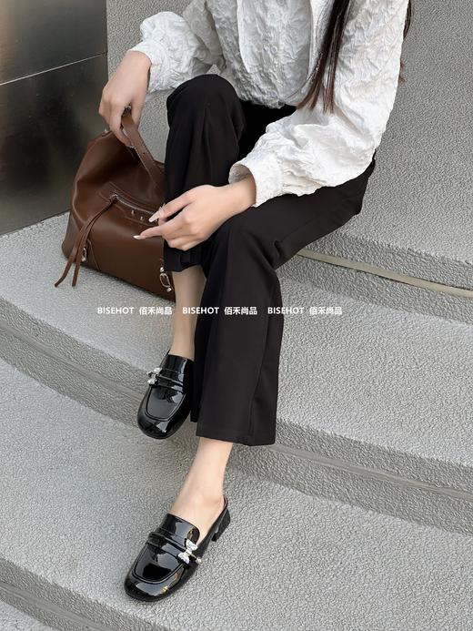 新品女士漆皮矮跟包头拖鞋772B42507（W） 商品图7