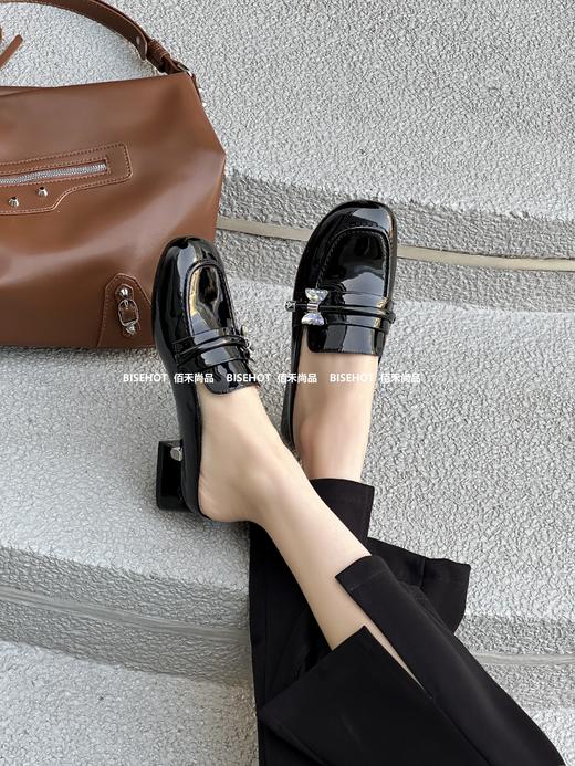 新品女士漆皮矮跟包头拖鞋772B42507（W） 商品图6