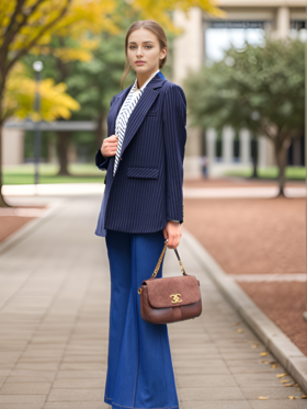 西服领前后拼接外套