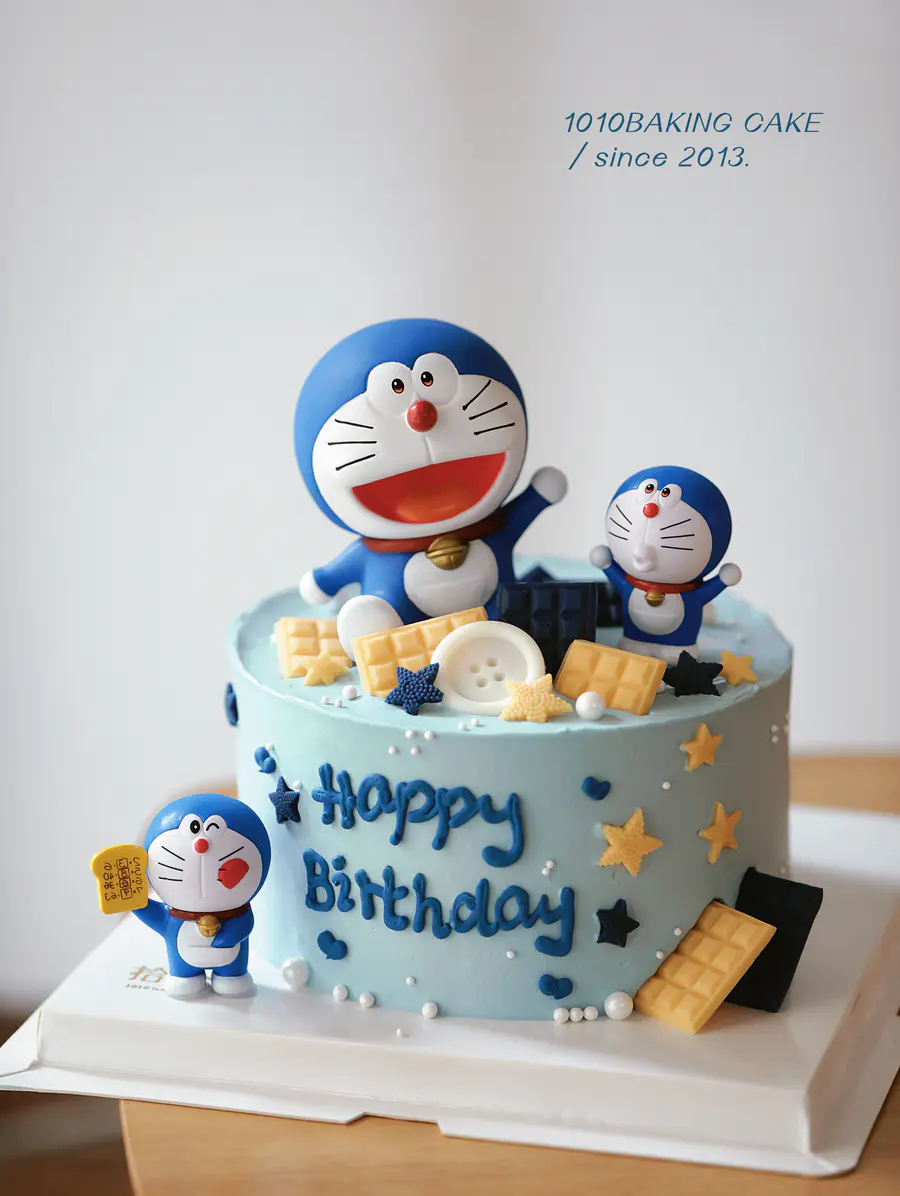 蓝胖子 哆啦a梦生日蛋糕