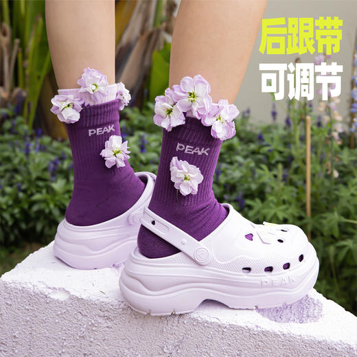 匹克态极奶酪洞洞鞋女鞋夏季新款时尚增高百搭拖鞋女ET42042L 商品图2