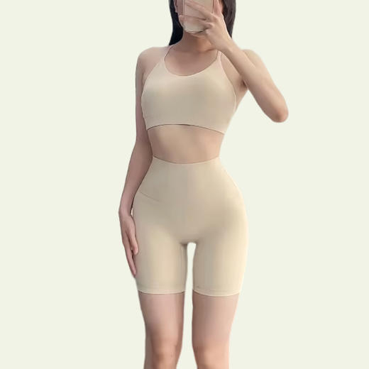 【瘦西西】2024新款多巴胺瑜伽服套装女户外运动美背上衣修身显瘦跑步透气健身服套装 商品图10