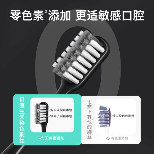 贝医生巴氏牙刷竹洁版 4支装 商品图3