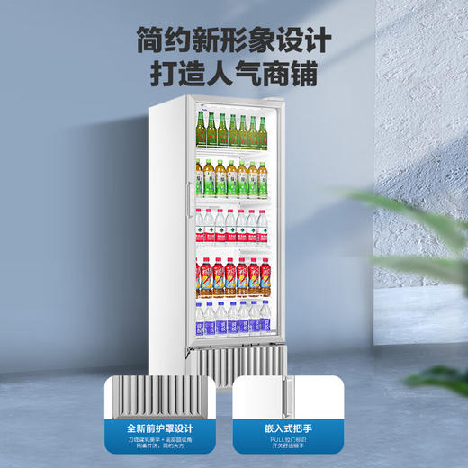 海尔（Haier）320升 多层风冷 全空间 不倒水风冷无霜 立式展示柜 冰柜 饮料冷藏柜 商用保鲜柜冷柜SC-332 商品图1