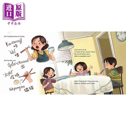 【中商原版】Fun China趣读中华 棘手的筷子 Tricky Chopsticks 英文原版 儿童绘本故事 中国传统文化 精装精品绘本 进口童书 商品图2