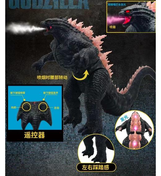 美国2024年哥斯拉大战金刚2 玩具手办遥控模型帝国崛起电影款怪兽 商品图2
