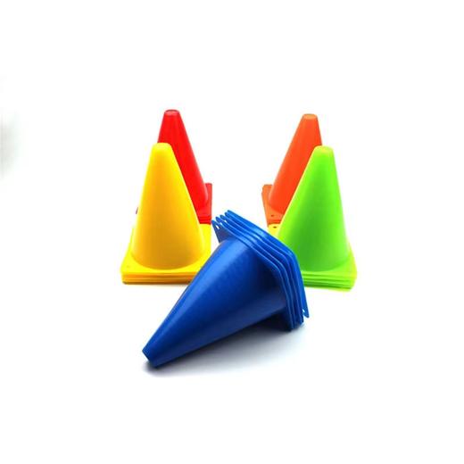 23CM公分足球训练标志筒桶 颜色随机1个 雪糕筒滑轮溜冰篮球标志锥路标路障训练三角锥障 商品图2