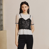 MAXRIENY | 法式复古氛围感蕾丝小吊带上衣女背心雪纺衫2023夏季(货号:MS88TP043D00) 商品缩略图0
