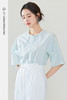 FUYAO扶摇 新中式衬衫女国风盘扣衬衣圆领纯棉五分袖上衣夏季新款 商品缩略图5