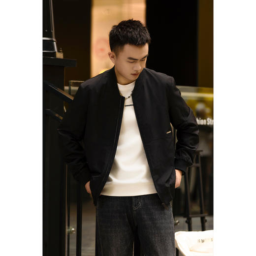 【新品上新】HX 春季棒球领茄克衫外套Y105410021101 商品图1