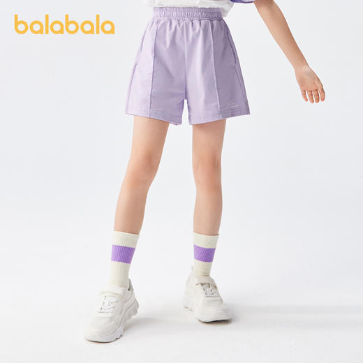 巴拉巴拉儿童短裤女童2024夏装新款速干运动裤子时尚童装中大童潮 商品图0