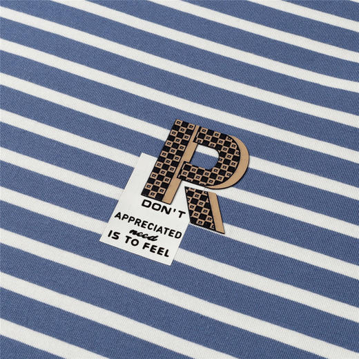 【桑蚕丝混纺】罗蒙春夏长袖T恤男士海魂衫休闲百搭经典男士圆领条纹T恤 商品图10