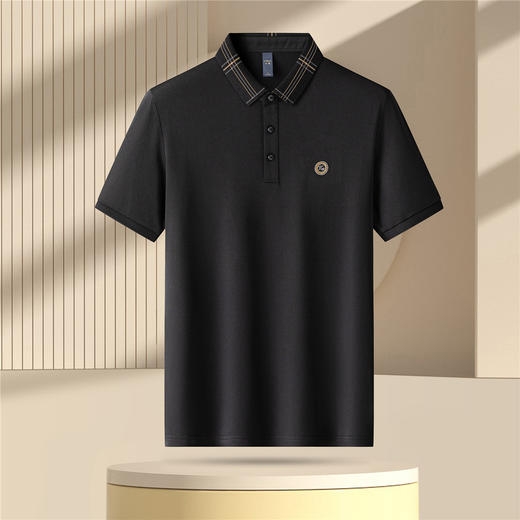 罗蒙夏季男士百搭时尚简约男t恤短袖polo衫亲肤柔软polo衫男短袖 商品图3