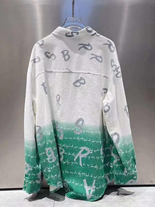 16GD满印字母拼色吊染长袖衬衫40219（白） 春季 406221032105 商品图4