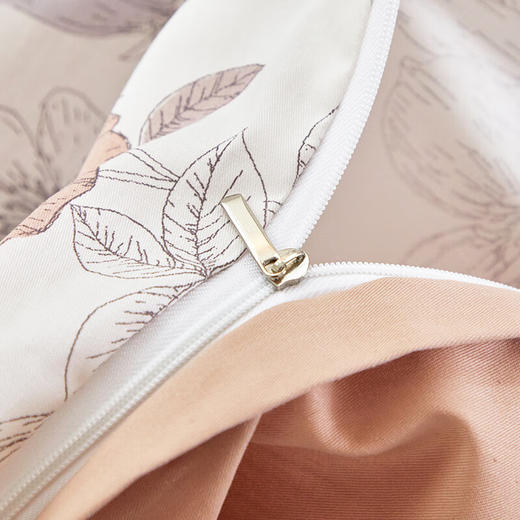 百丽安娜全棉高支加密四件套花绛 商品图3