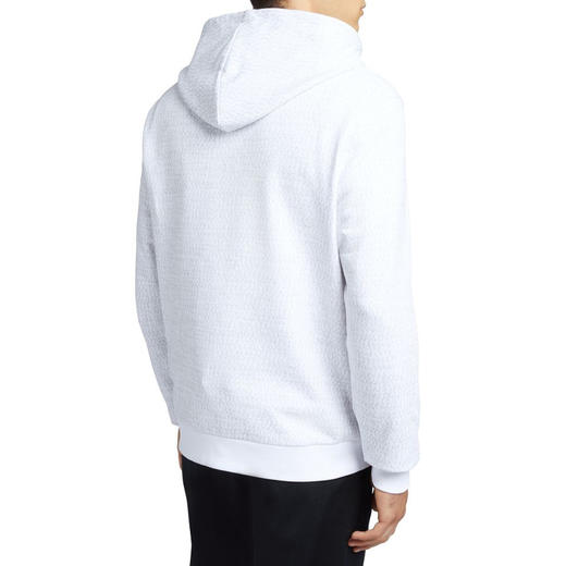 Giuseppe Zanotti 男士签名徽标棉质连帽卫衣 白色 ERU4002001 商品图2