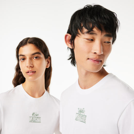 小鱼 春夏新款 标志性印花大标+字母 纯棉圆领短袖T恤 男女同款 特惠 Z-11395 商品图7