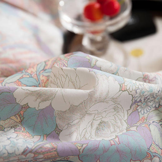 百丽安娜（Belle Anna）磨毛数码印花四件套梦幻花园 商品图4