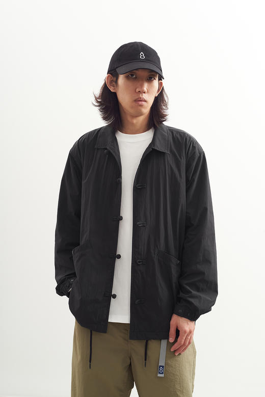 吃茶去chichaqu2024新中式盘扣尼龙教练夹克外套休闲百搭 商品图4