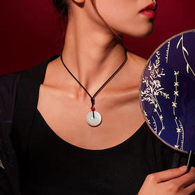 【经典】古朴格调和田玉白玉平安扣25mm 玉质细腻 质感温润 成色均匀