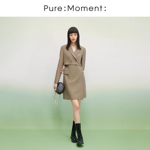 【商城同款】小麦檬春梭织连衣裙4E1290601 商品图1