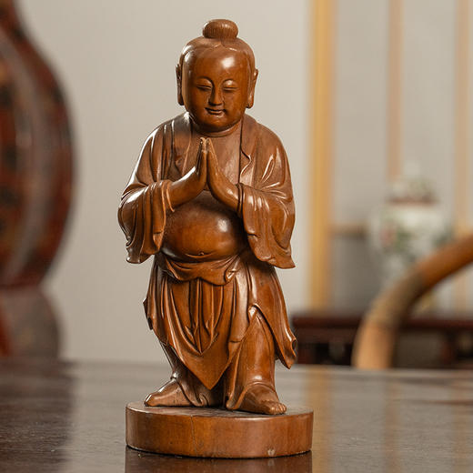 清 黄杨木雕善财童子 商品图2