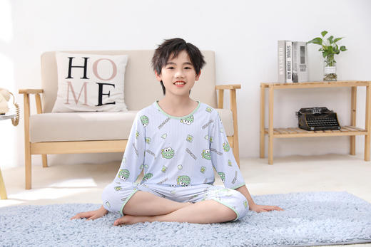 【39元限时秒杀】【秀黛】男童圆领针织印花空调衫男童睡衣家居服H1441002T【门店同款】【如遇缺货自动退款，介意勿拍】 商品图5