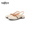 Safiya/索菲娅2024春夏法式低跟包头真皮玛丽珍浅口后空凉鞋 SF41111419 商品缩略图5