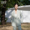IWY/清新绿色西装套装宽松版休闲韩版显瘦商务西服干练ol职场服装C14218+P14218 商品缩略图4