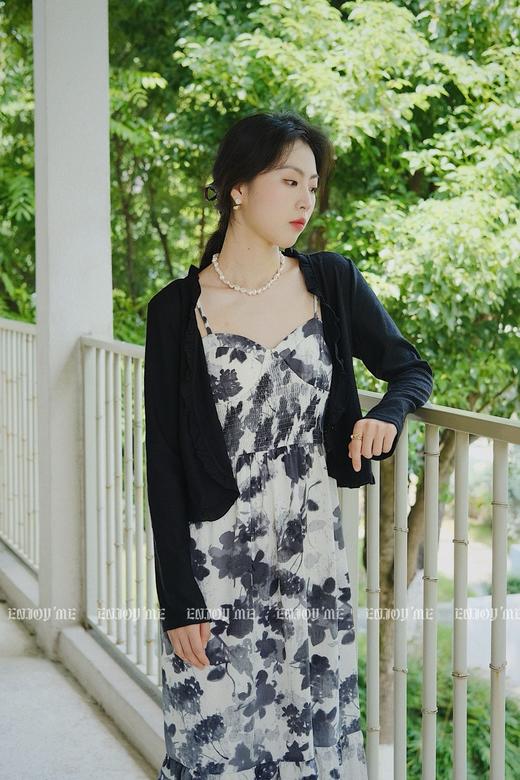 【门店同款】ENJOY秋季水墨画打揽两件套连衣裙 153899328 商品图2