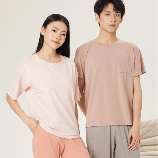 连绵·莫代尔凉感短袖长裤睡衣套装（男/女） 商品图0
